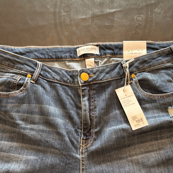 NWT Lane Bryant Mid-Rise Super Stretch Skinny Jeans Size 22 - Picture 3 of 4